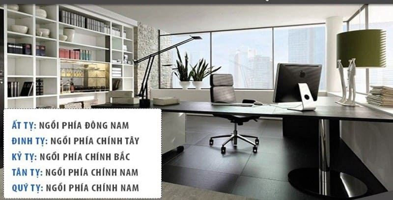 Hướng sắp xếp bàn làm việc cho người tuổi Tỵ