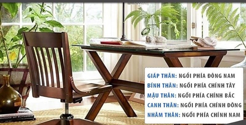 Hướng sắp xếp bàn làm việc cho người tuổi Thân