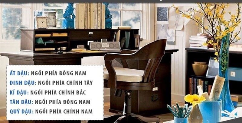 Hướng sắp xếp bàn làm việc cho người tuổi Dậu