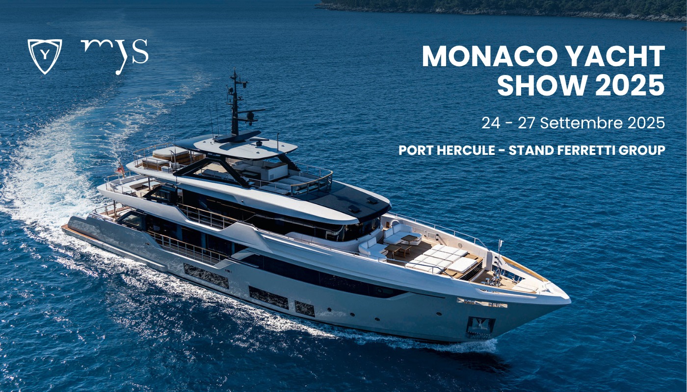Du thuyền tại Monaco Yacht Show 2025 trên biển xanh, tổ chức từ 24-27/9 tại Port Hercule, Monaco.