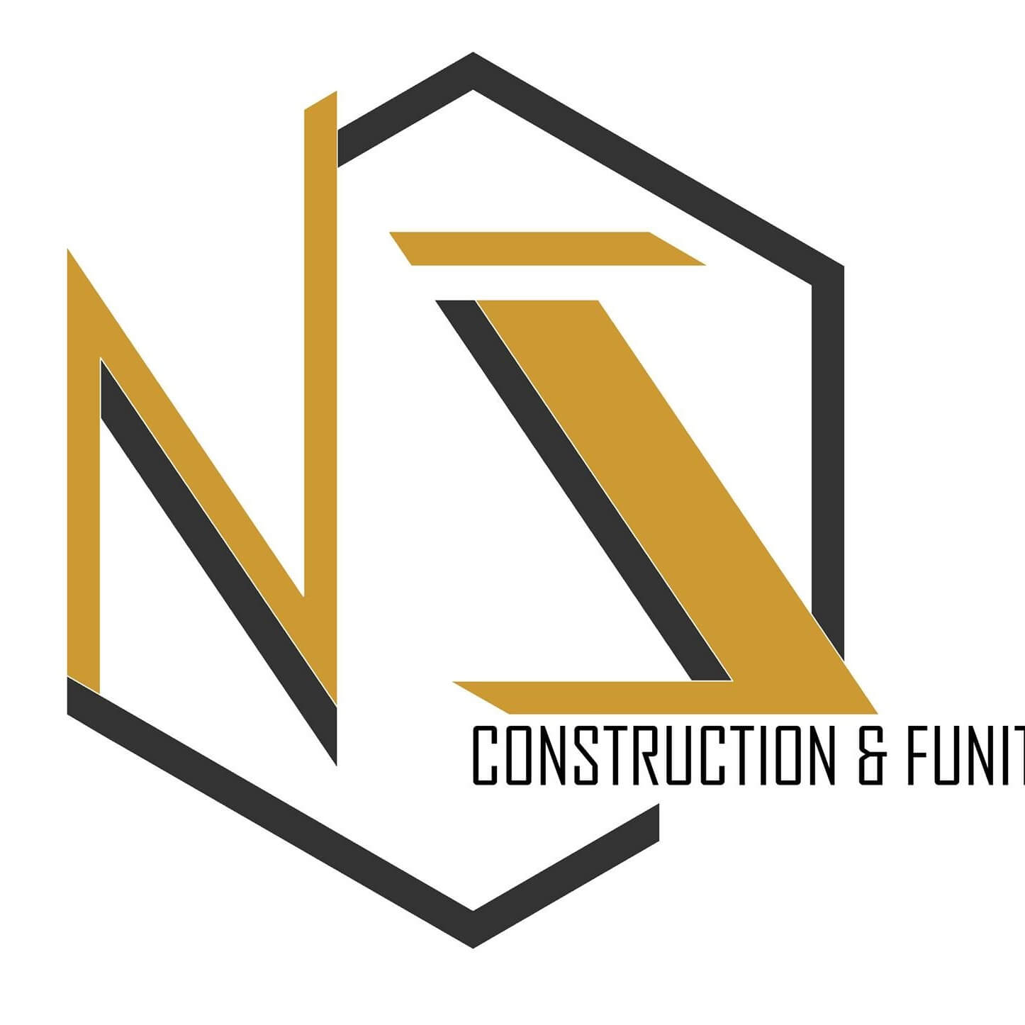 5u3x1gmh4ft2croipwae Logo công ty xây dựng và nội thất với thiết kế chữ N, I màu vàng và đen trên nền trắng.