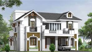 Biệt thự hiện đại hai tầng, mái ngói xám, ô tô đỗ phía trước trong khung cảnh cây xanh, kiến trúc tuyệt đẹp.