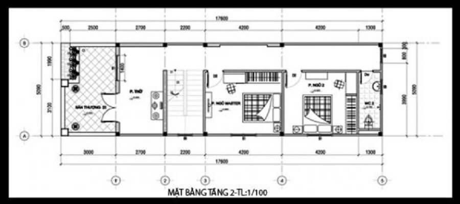 ban-ve-cong-nang-tang-2 Bản vẽ công năng tầng 2