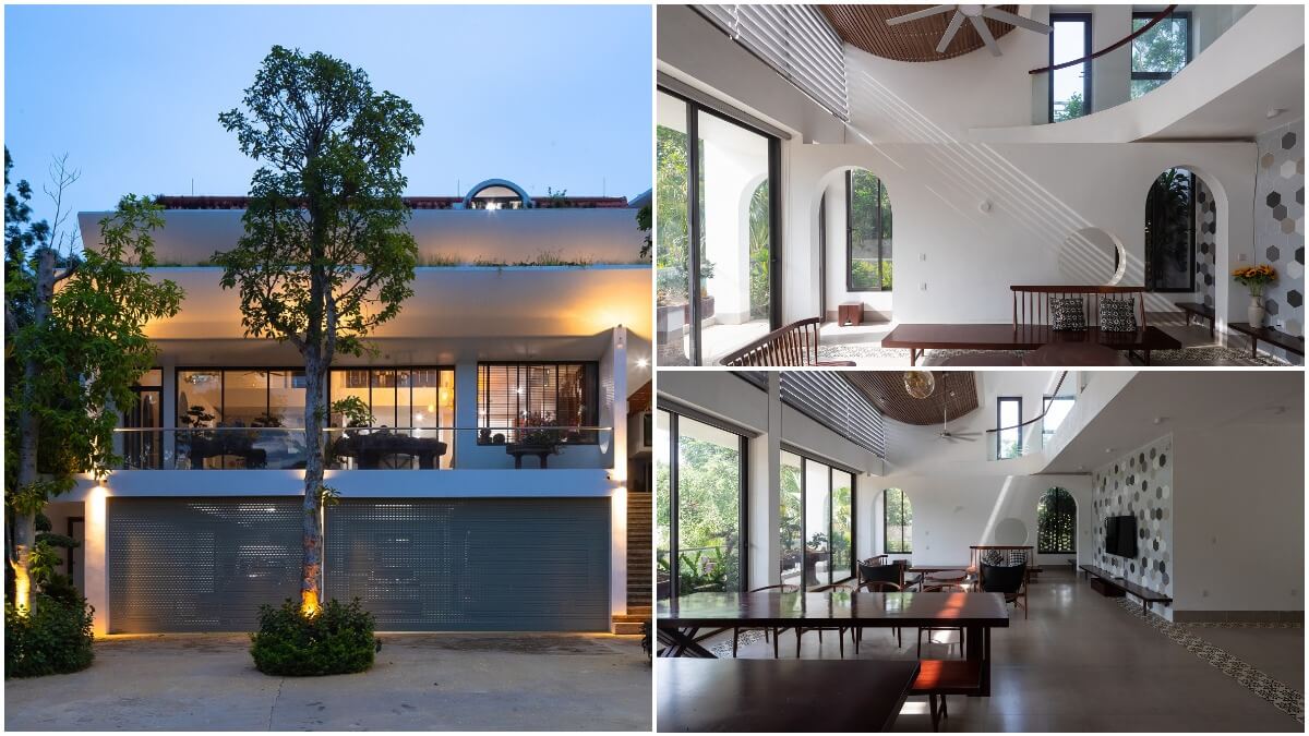 Bản vẽ kiến trúc nhà hòa mình với thiên nhiên