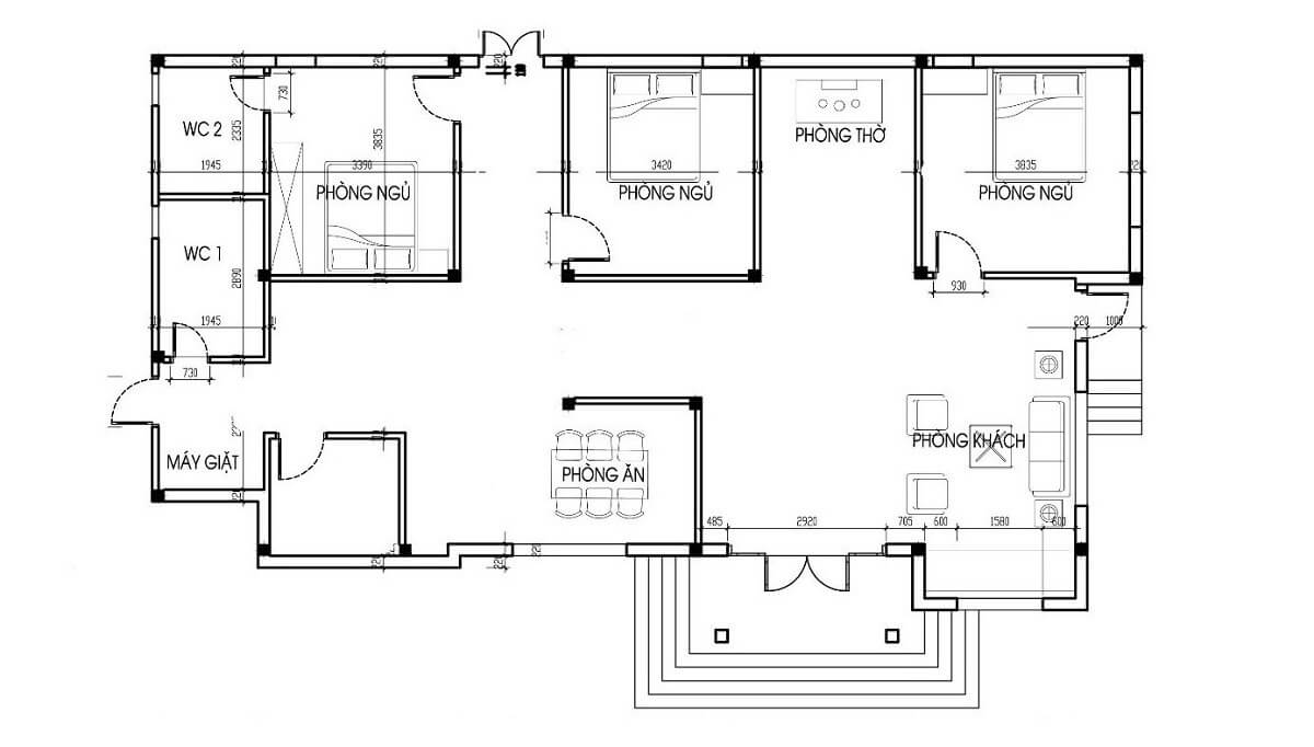 ban-ve-thiet-ke-nha-50m2-1-tang-1 Bản vẽ thiết kế nhà 50m2 1 tầng
