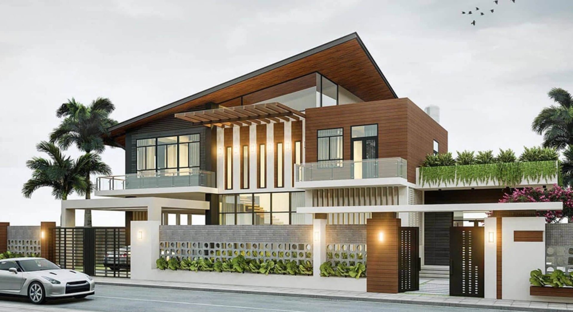 biet-thu-mini-2-tang-mai-lech Biệt thự mini 2 tầng mái lệch