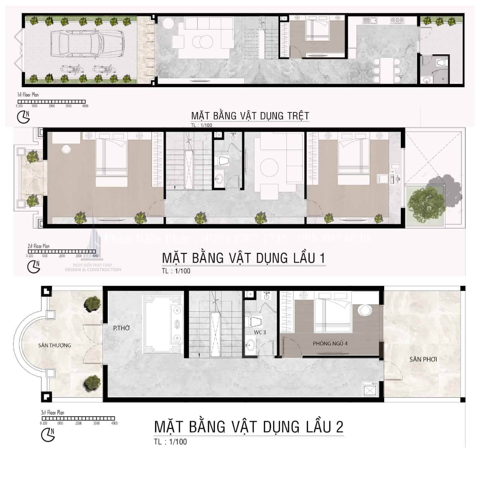 bo-tri-mat-bang-cong-nang-thiet-ke-nha-ong-3x15-1 Bố trí mặt bằng công năng thiết kế nhà ống 3x15