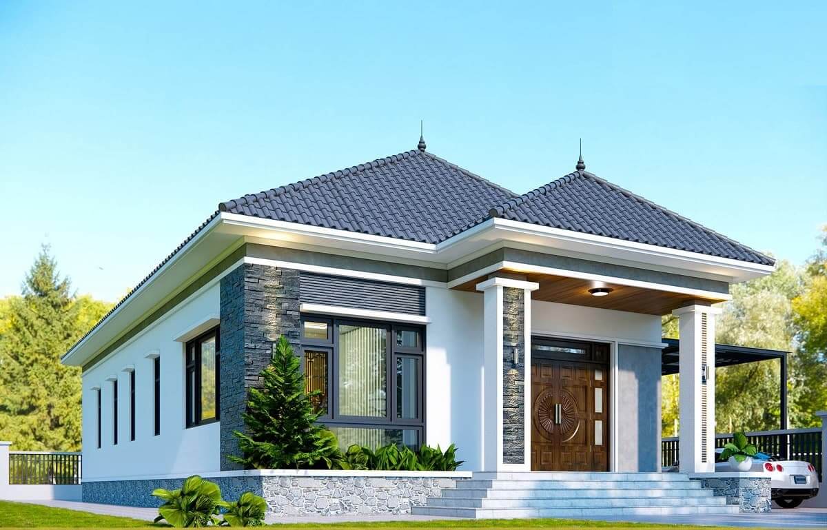 Các mẫu nhà nhỏ 35m2 mái Thái đẹp 2