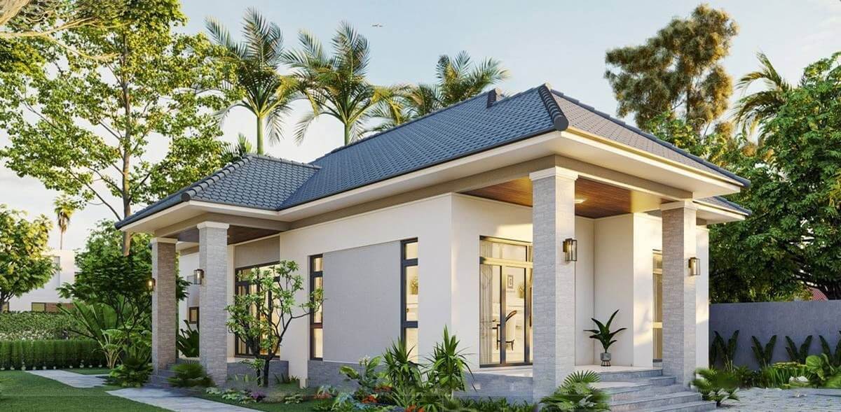 Các mẫu nhà nhỏ 35m2 mái Thái đẹp