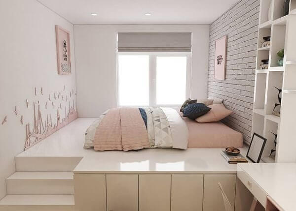Cách bố trí phòng ngủ 3x3m: Lựa chọn màu sắc nội thất hài hòa