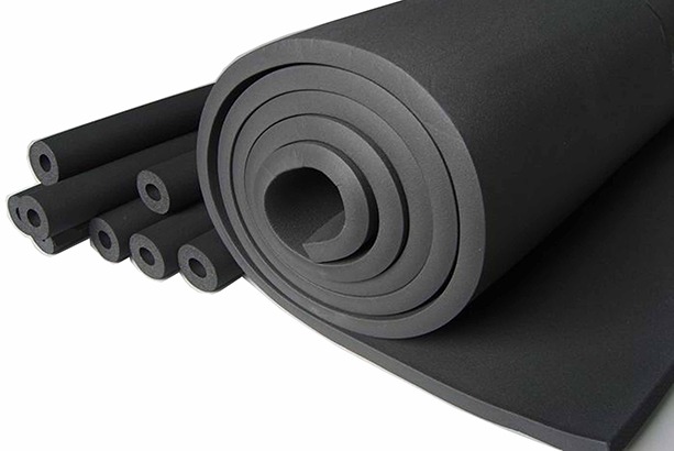 cao-su-non-cach-am Cuộn cách nhiệt cao su màu đen, dùng để cách âm và chống nhiệt, thích hợp cho hệ thống ống dẫn.