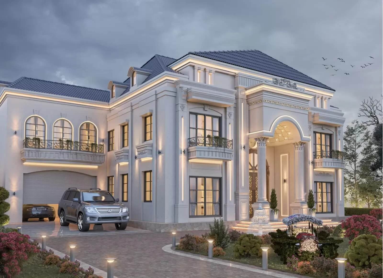 gara-o-to-trong-biet-thu Gara ô tô trong biệt thự