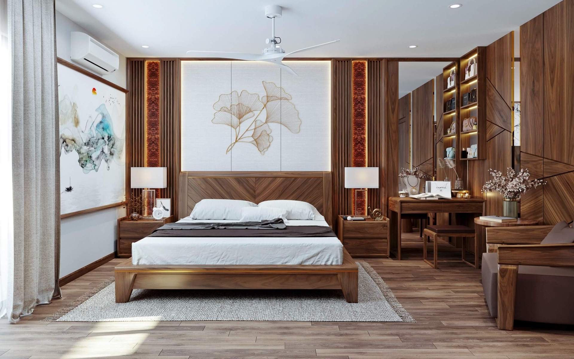 gia-giuong-ngu-go-oc-cho Giá giường ngủ gỗ óc chó