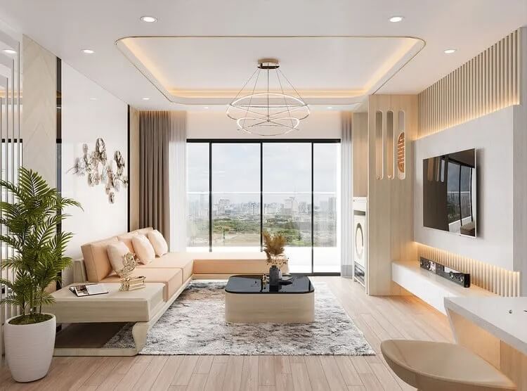 Khám phá căn hộ chung cư 65m2 mang phong cách Luxury