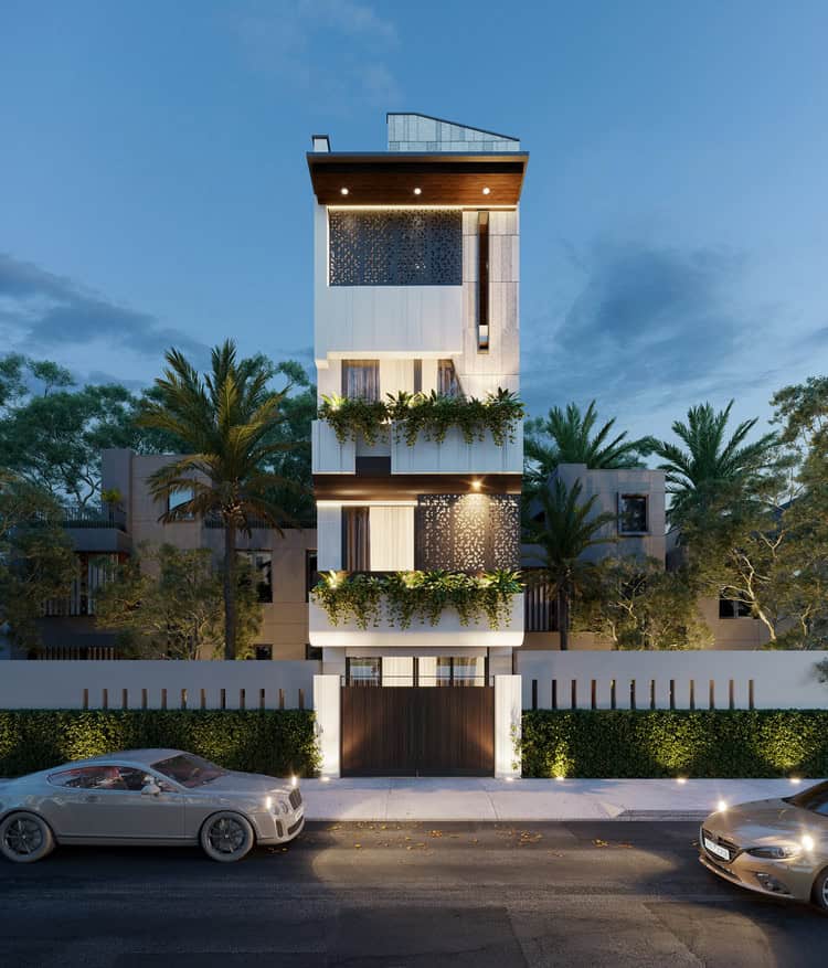 Khám phá mẫu nhà phố 4 tầng hiện đại, sang trọng rất được yêu thích hiện nay