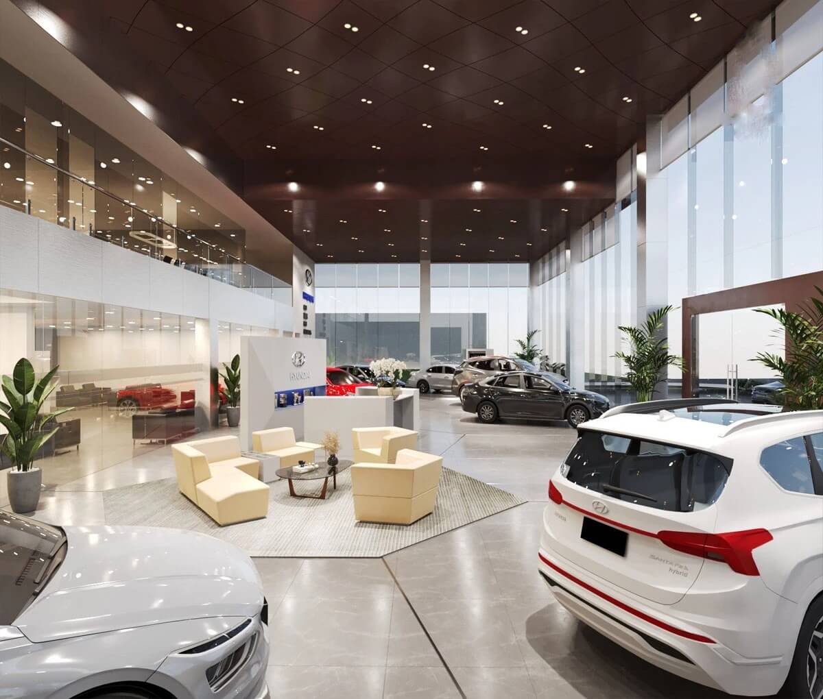 Khám phá thiết kế showroom ô tô có diện tích lớn