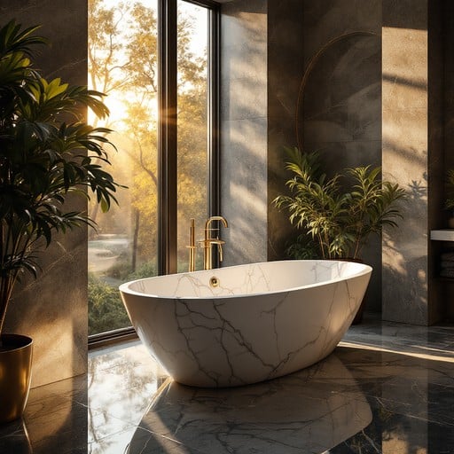 luxurious-morning-bath-stockcake