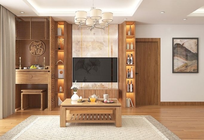 Lý do kệ tivi tích hợp tủ rượu được ưa chuộng: Tối ưu hóa không gian