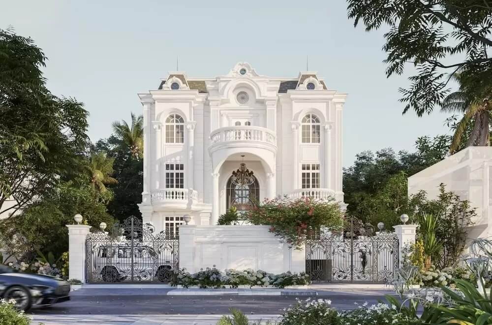 mat-bang-biet-thu-3-tang-san-vuon-100m2-phong-cach-phap Mặt bằng biệt thự 3 tầng sân vườn 100m2 phong cách Pháp