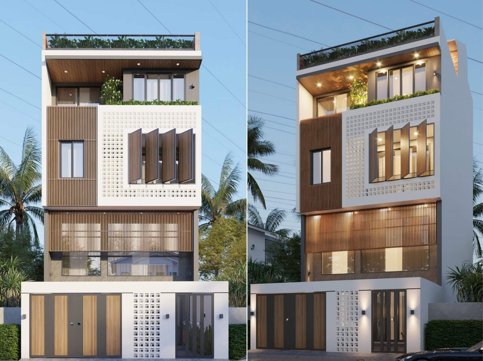 mat-tien-mau-thiet-ke-nha-pho-4x16m-phong-cach-hien-dai Mặt tiền mẫu thiết kế nhà phố 4x16m phong cách hiện đại