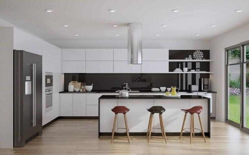 Mẫu bếp chung cư bằng Acrylic 3