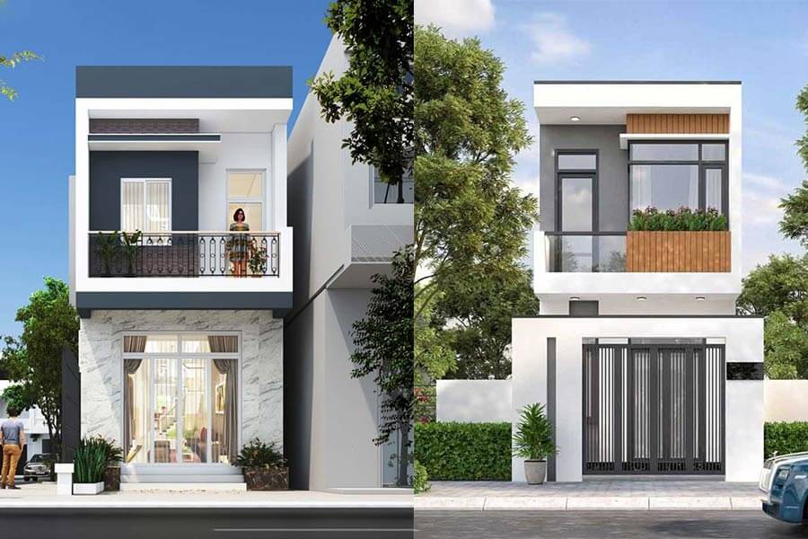 Mẫu nhà 1 trệt 1 lầu hiện đại 1