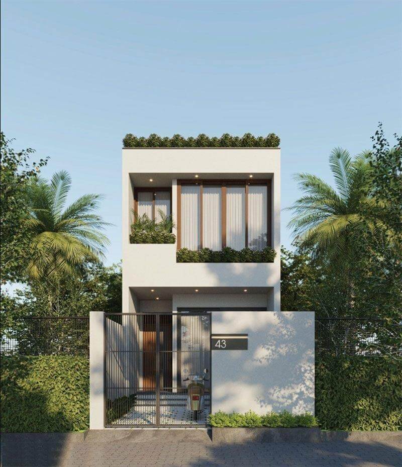 Mẫu nhà 1 trệt 1 lầu tại vùng quê 2