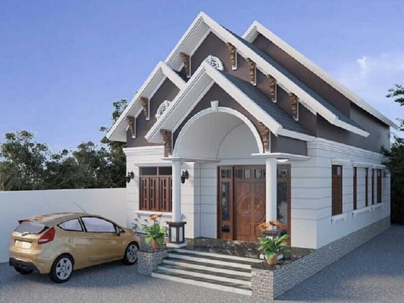 Mẫu nhà cấp 4 đẹp 6x20m mái Thái đầy sang trọng 3