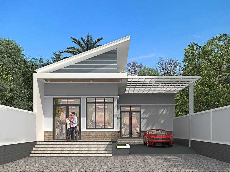 mau-nha-chu-l-1-tang-mai-lech-3 Mẫu nhà chữ L 1 tầng mái lệch 3