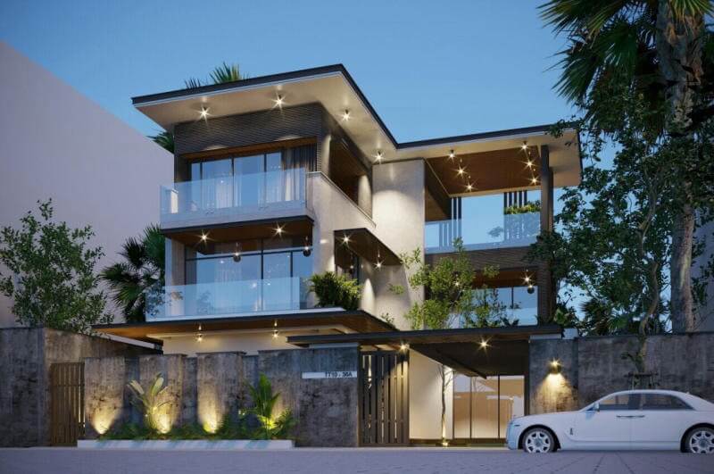 mau-nha-chu-l-hien-dai Mẫu nhà chữ L hiện đại 1