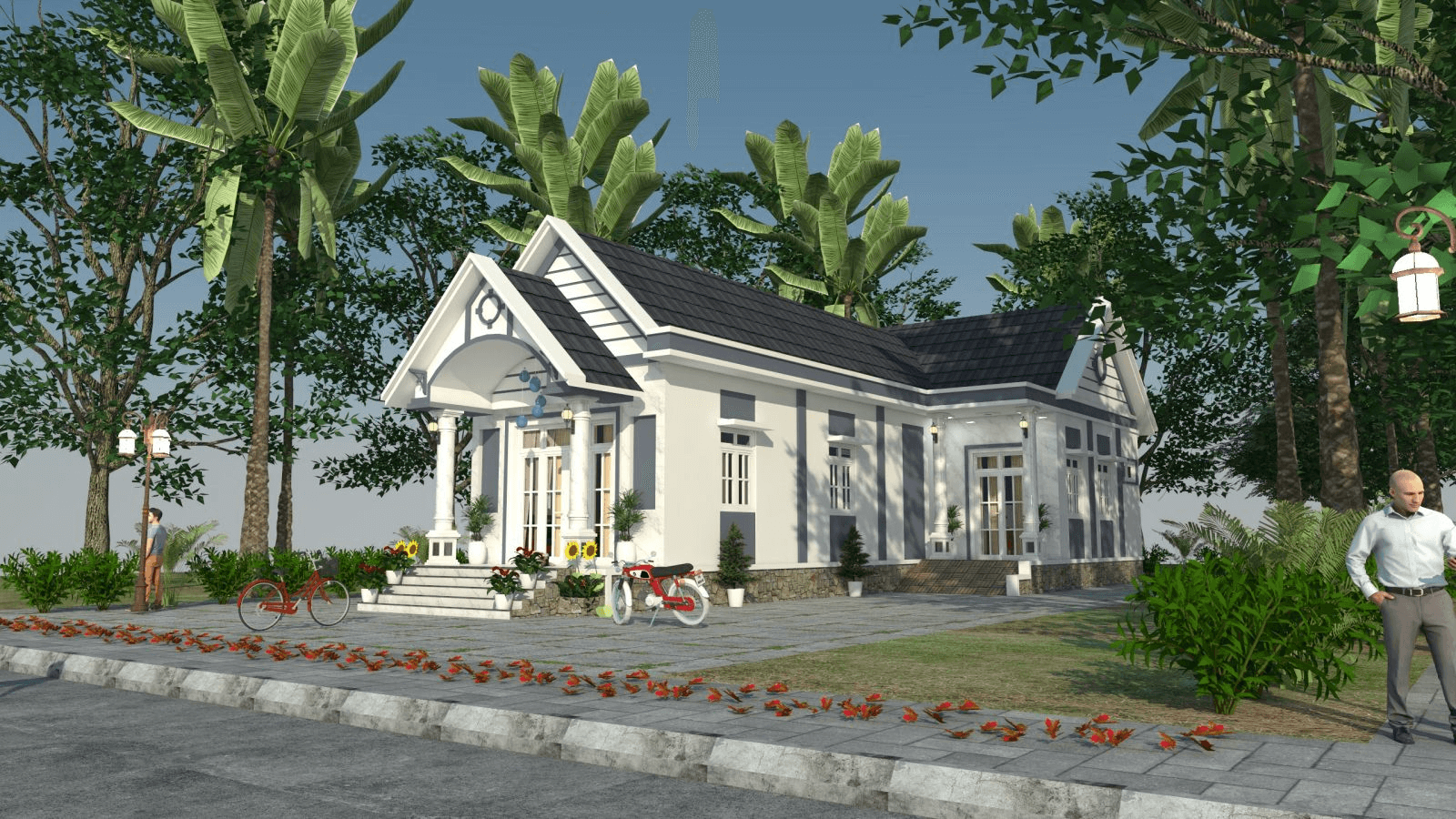 mau-nha-chu-l-no-hau-2 Mẫu nhà chữ L nở hậu 2