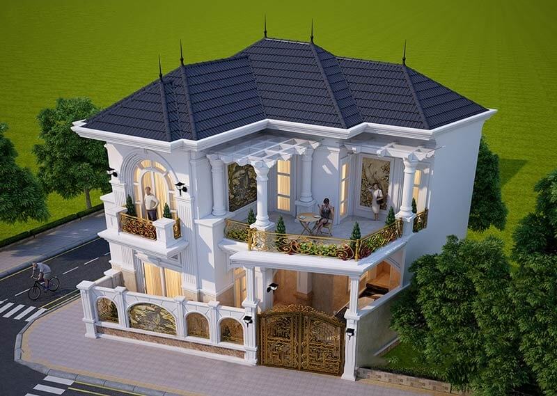 mau-nha-chu-l-tan-co-dien-1 Mẫu nhà chữ L tân cổ điển 1