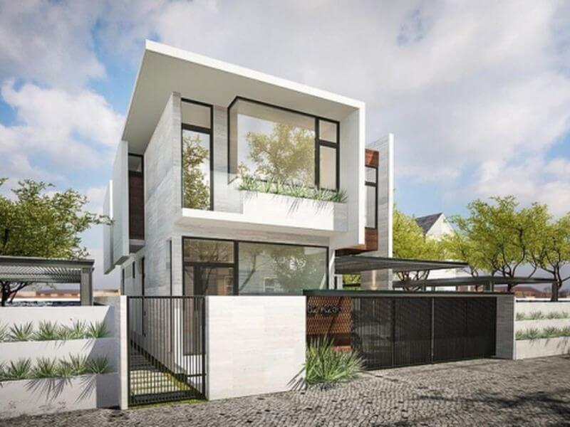 Mẫu nhà kính hai tầng đẹp