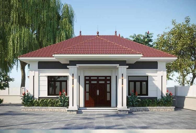 Nhà mái ngói sóng