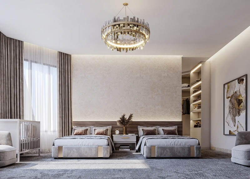 Mẫu phòng 2 giường ngủ cao cấp 5