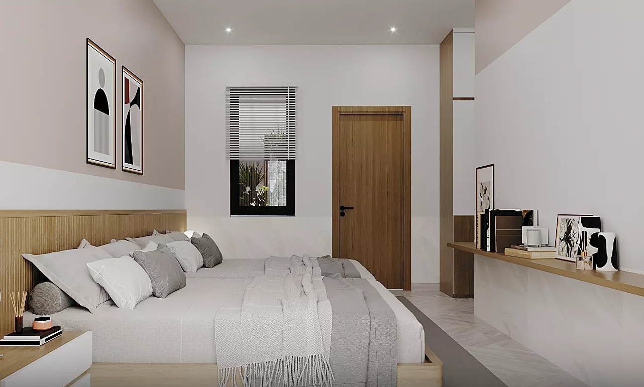 Mẫu phòng ngủ 2 giường đôi 3