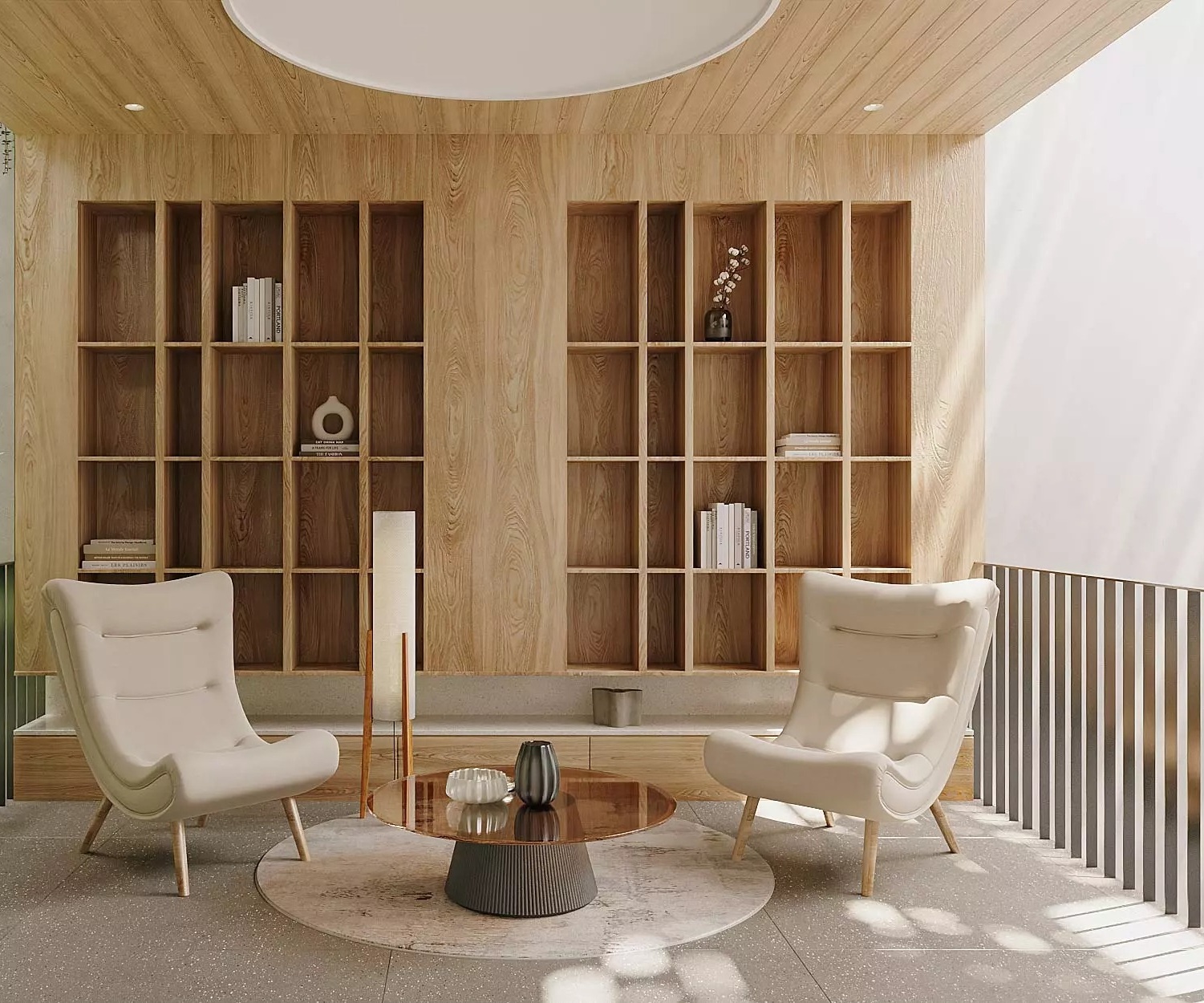 Mẫu phòng sinh hoạt chung đẹp mang hơi thở từ thiên nhiên