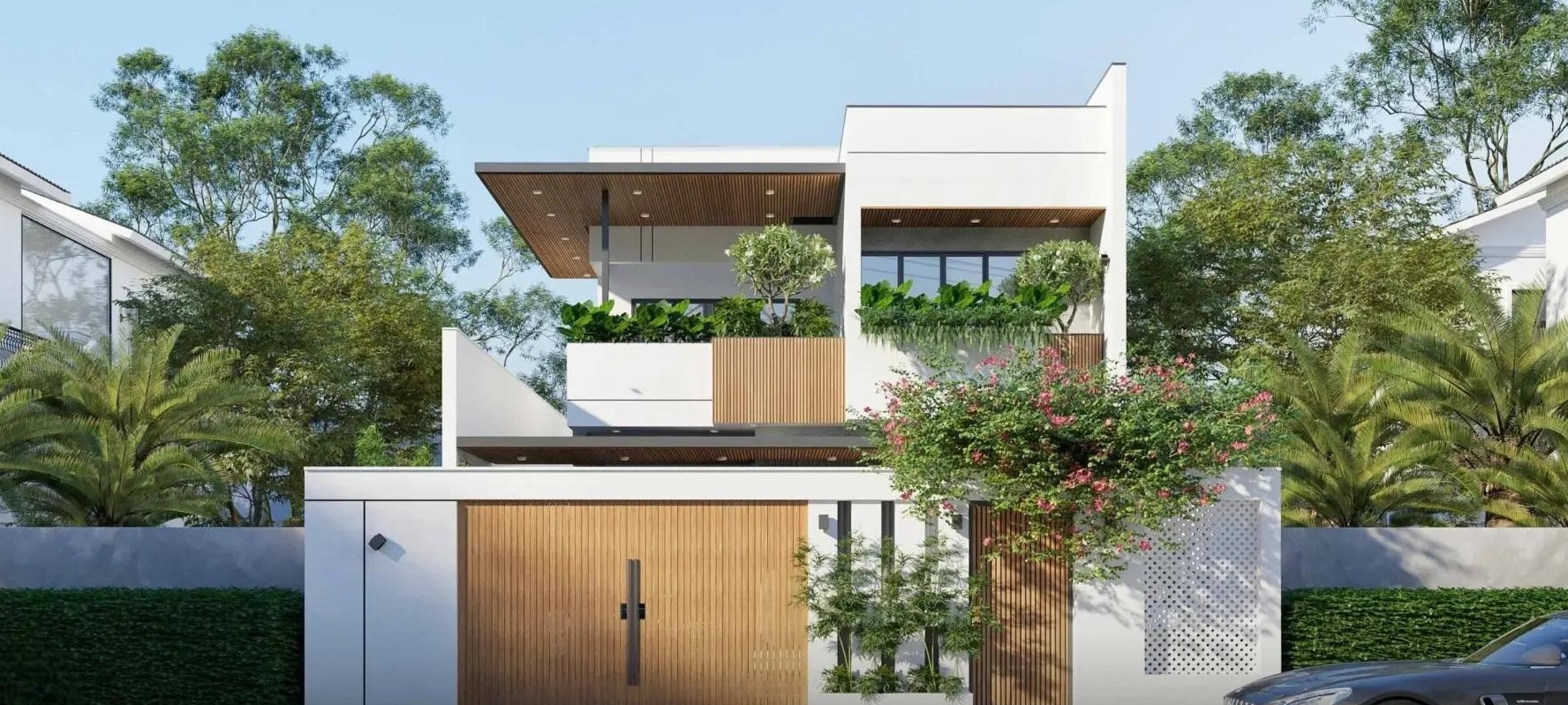 Mẫu thiết kế nhà 2 tầng 4 phòng ngủ