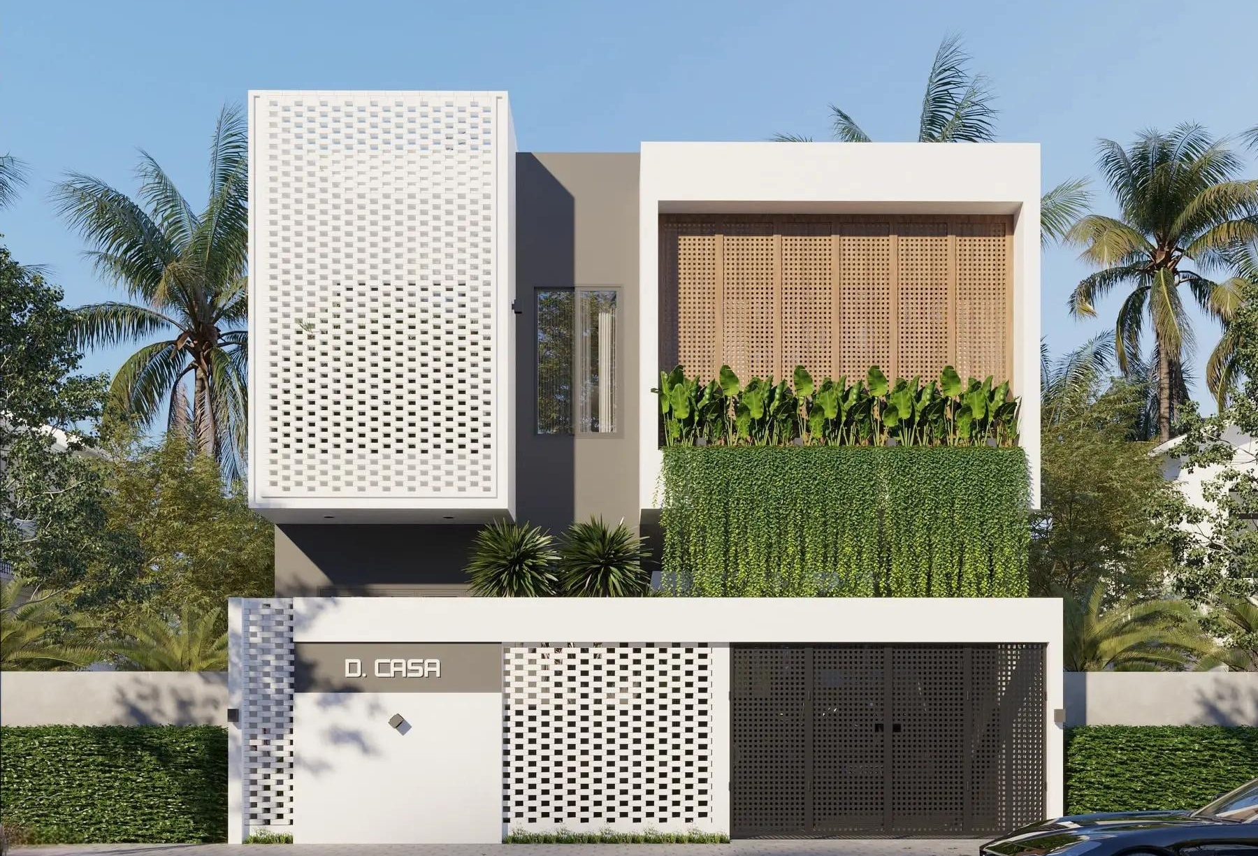 Mẫu thiết kế nhà 2 tầng mặt tiền 6m