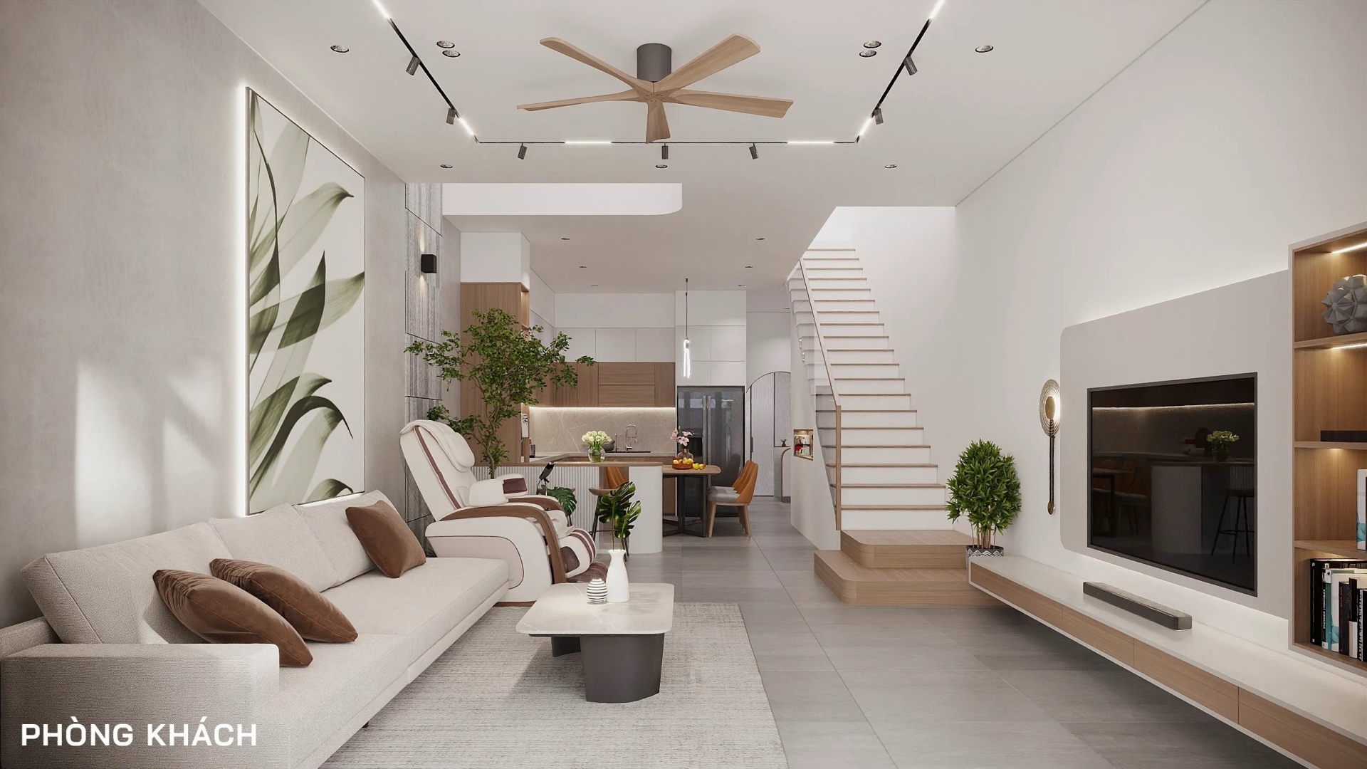 Mẫu thiết kế nhà 5×24 đẹp 2 tầng