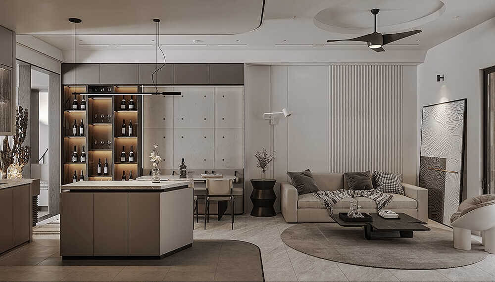 Mẫu thiết kế nhà đẹp 6×20 3 tầng 1 tum hiện đại