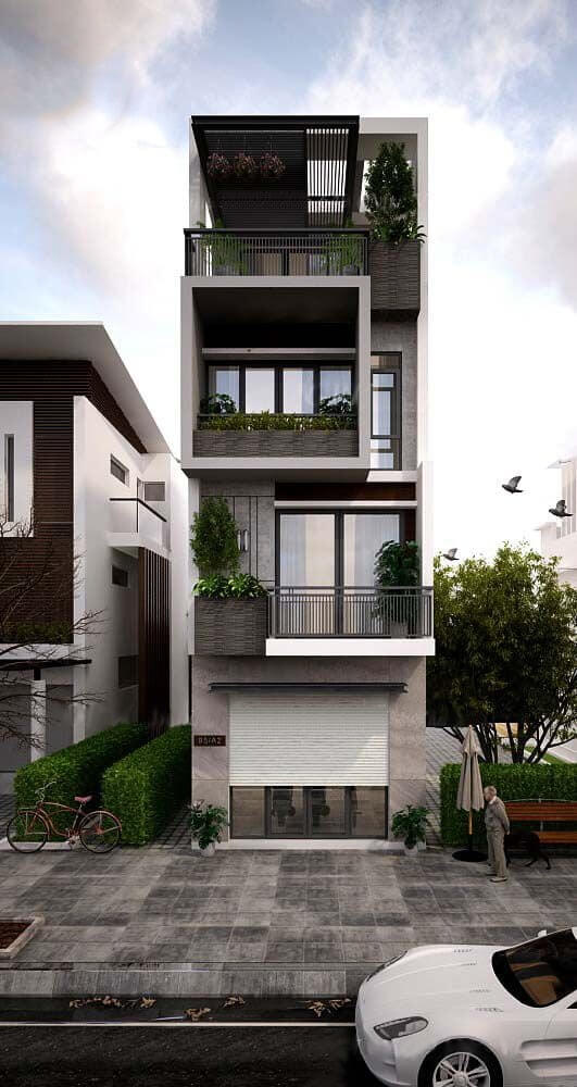 nha-4x10m-co-tang-lung-va-7-phong-ngu-9 Nhà 4x10m với 7 phòng ngủ 9