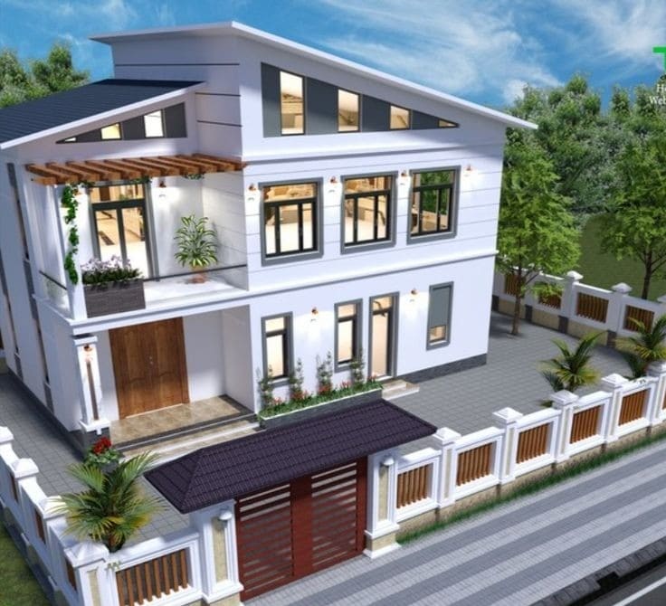 nha-may-lech-2-tang-35 nhà mái lệch 2 tầng