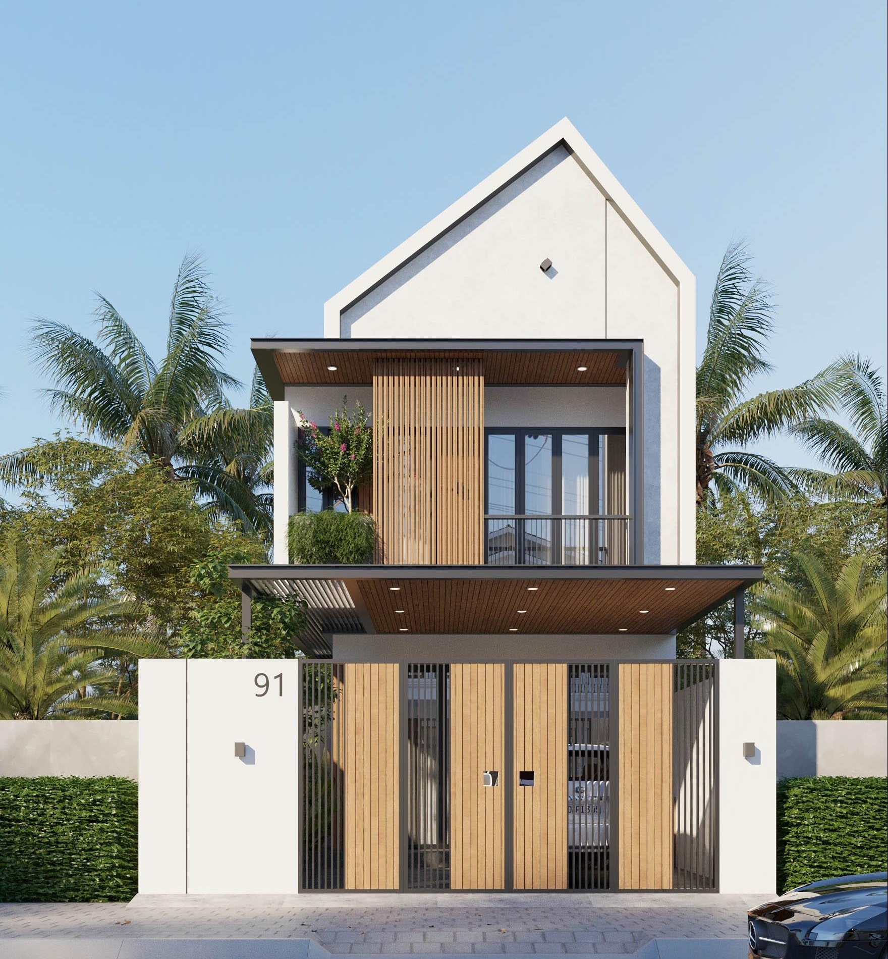 Nhà ống 2 tầng 30m2 mang phong cách hiện đại