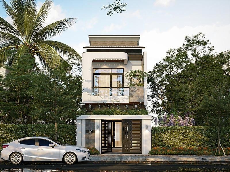 nha-pho-2-tang-7x11m-co-ban-cong-tan-dung-anh-sang-tu-nhien-1 Nhà phố 2 tầng 7x11m có ban công tận dụng ánh sáng tự nhiên