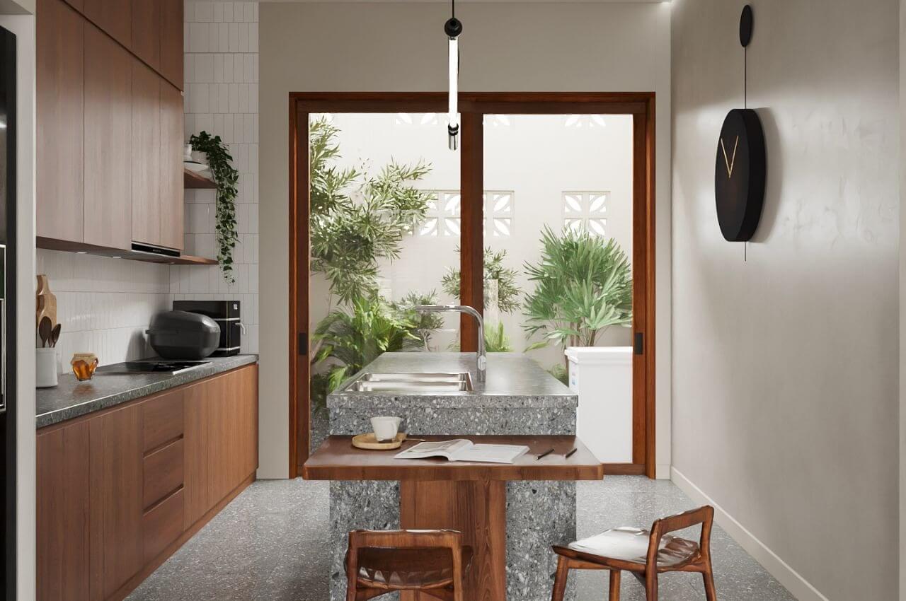 Nội thất cho phòng bếp nhà nhỏ 4×4