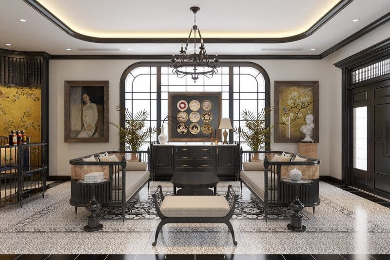 noi-that-chung-cu-77m2-phong-cach-indochine-2 Nội thất chung cư 77m2 phong cách Indochine 2