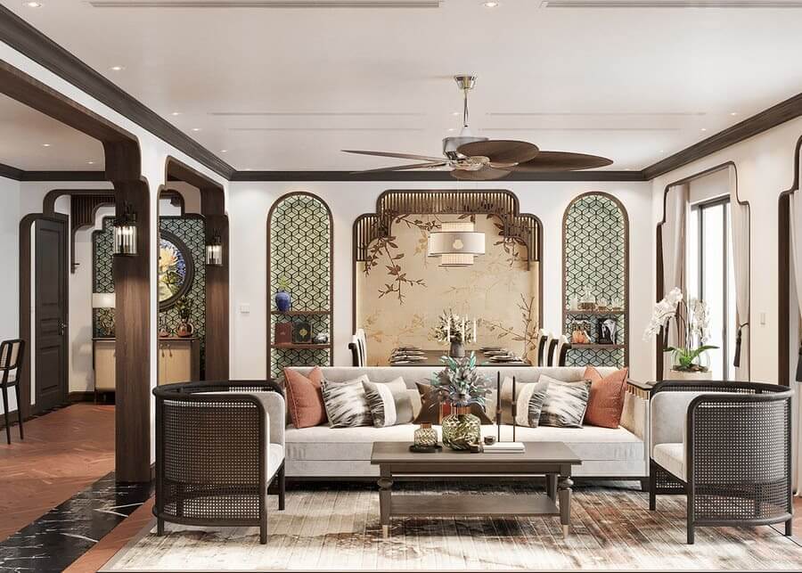 noi-that-chung-cu-77m2-phong-cach-indochine-4 Nội thất chung cư 77m2 phong cách Indochine 4