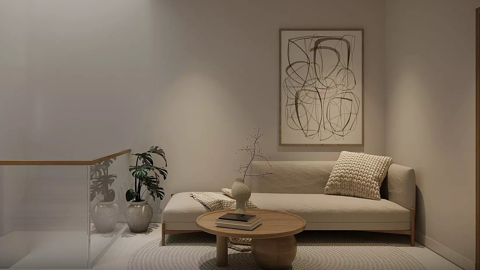 Nội thất giản đơn nhưng tuyệt đẹp cho phòng sinh hoạt chung