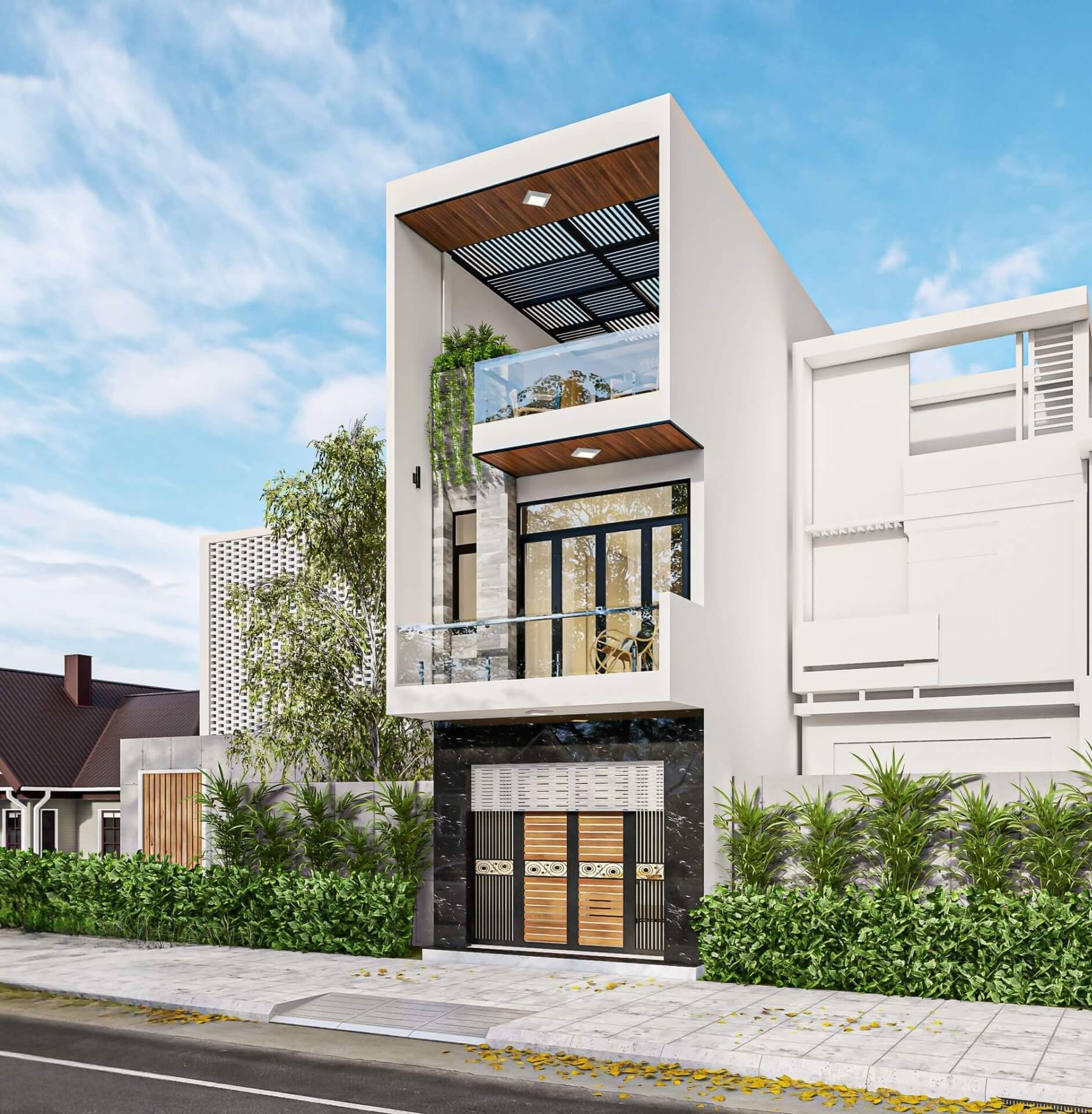 phoi-canh-kien-truc-cho-thiet-ke-nha-3x12m Phối cảnh kiến trúc cho thiết kế nhà 3x12m